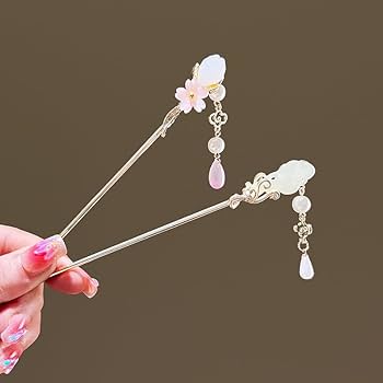Amazon.co.jp: かんざし 桜蝶蘭雲 髪飾り 振袖用かんざし一本